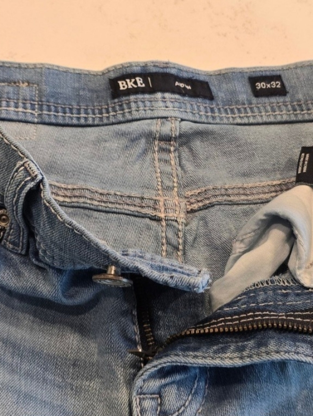 BKE Aiden Distressed Cotton Casual Denim Jeans Mens 30 x 32 - Picture 9 of 15
